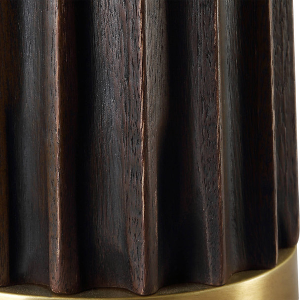 Forage Dark Scalloped Table Lamp - Cairns, Darwin Mid-Century Modern style Table Lamps