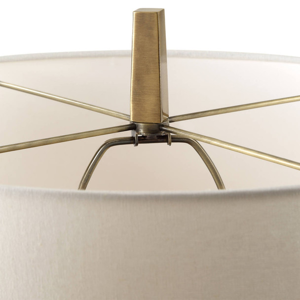 Suranne Antique Brass Table Lamp - Sale on Mid-Century Modern style Table Lamps