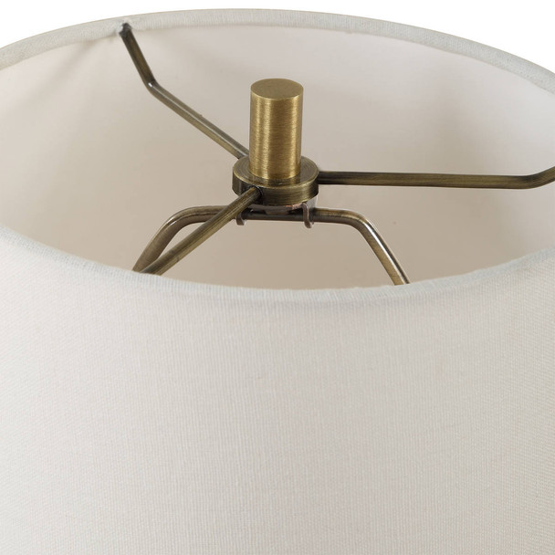 Indent Travertine Accent Lamp - Sale on Mid-Century Modern style Table Lamps