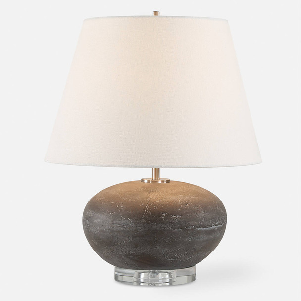 Beckley Gray Stone Table Lamp Coastal style Table Lamp Decor