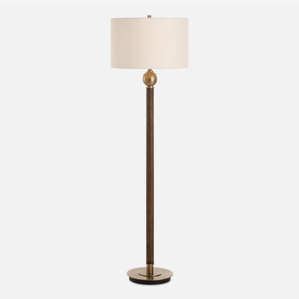 Keros Dark Oak Floor Lamp Coastal style Floor Lamp Decor