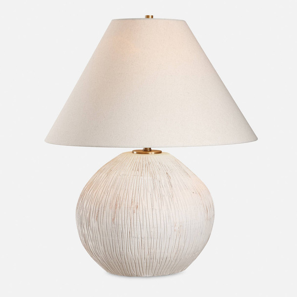 Meryl Aged White Table Lamp Mid-Century Modern style Table Lamp Decor