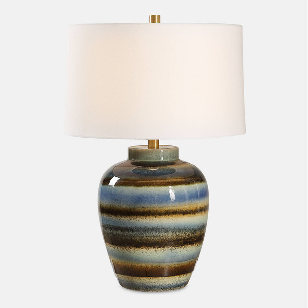 Judarn Blue Brown Table Lamp Mid-Century Modern style Table Lamp Decor
