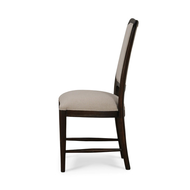 Laurna Dining Chair w/ Upholstered Back - Solid Timber Mid-Century Modern style Dining Room furniture