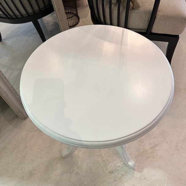 Darby Side Table - True White - Hand made French Provincial style Living Room furniture