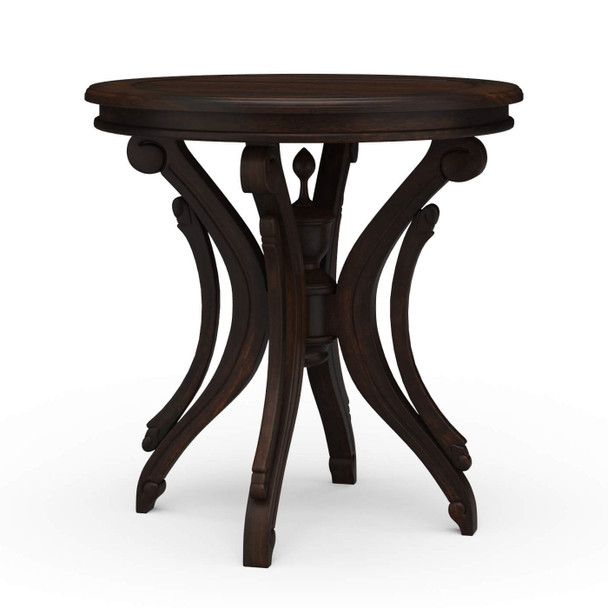 Savoy Lamp Table - Vintage Black - Size: 69H x 69W x 69D (cm) - French Provincial style