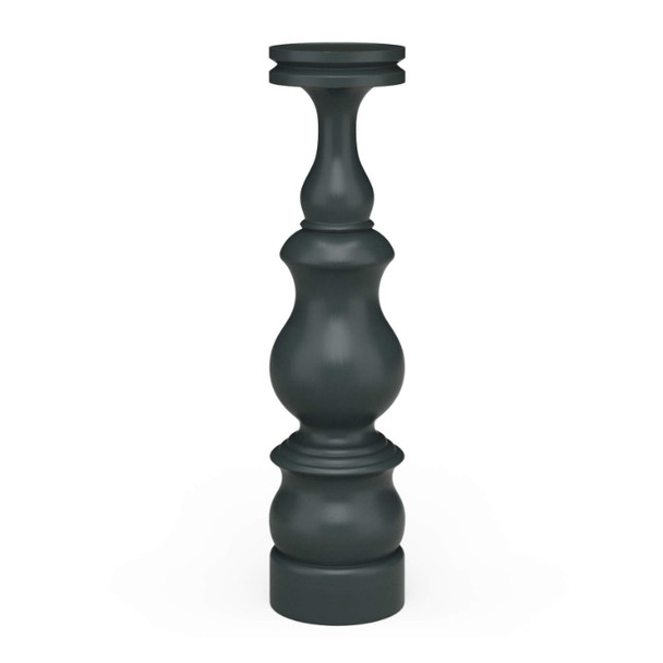 Bobeche Candlestick Large - Dunmere Blue - Size: 61H x 15W x 15D (cm) - French Provincial style