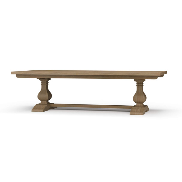 Provincial Trestle Dining Table 270cm - Sandbar - Size: 76H x 275W x 120D (cm) - French Provincial style