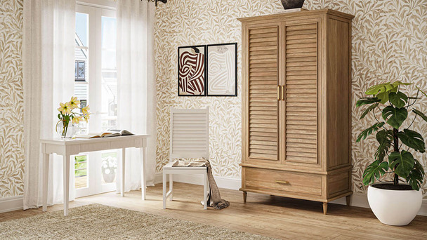 Marisol Desk/Console - True White - Size: 76H x 122W x 46D (cm) - Mid-Century Modern style