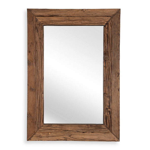 Rennick Large Reclaimed Pine Mirror Craftsman style  Decor