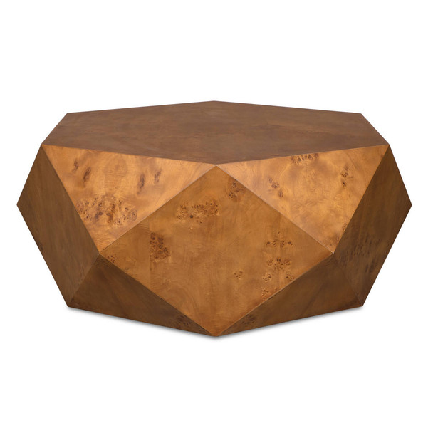 Hughes Geometric Coffee Table - Size: 41H x 102W x 94D (cm) - Geometric style