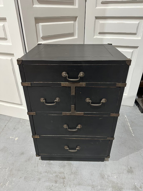 Artisan Small Cabinet - Black Light Distressed - Melbourne, Sydney, Brisbane Mid-Century Modern style Office & Study furniture