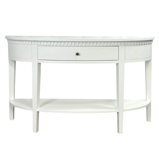 Brittany Curved Console Table - White (FH1036-MW) Hamptons style furniture