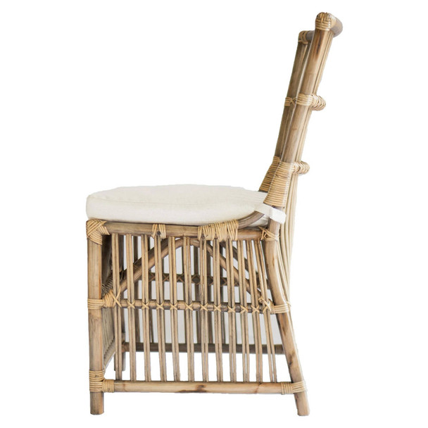Palma Rattan Side Chair - Antique Honey - Hand made Dining Room furniture