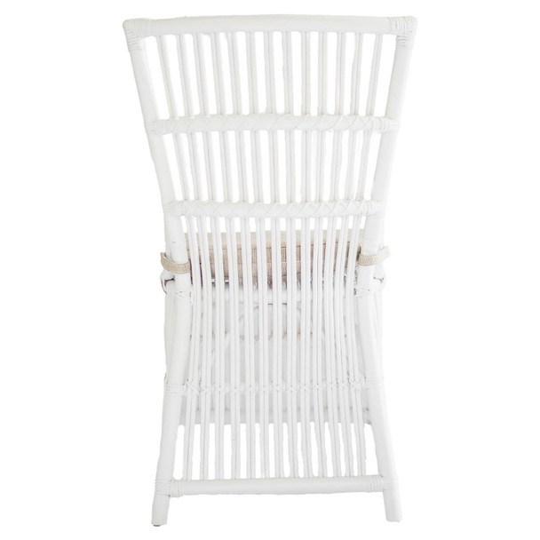 Palma Rattan Side Chair - White - Melbourne, Sydney, Brisbane Boho Chic style Dining Room furniture