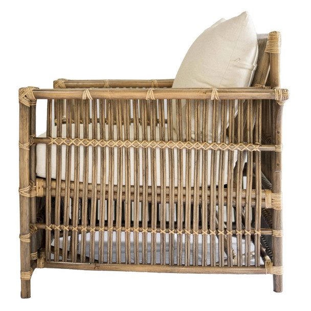 Palma Rattan Armchair - Antique Honey - Hand made Living Room furniture