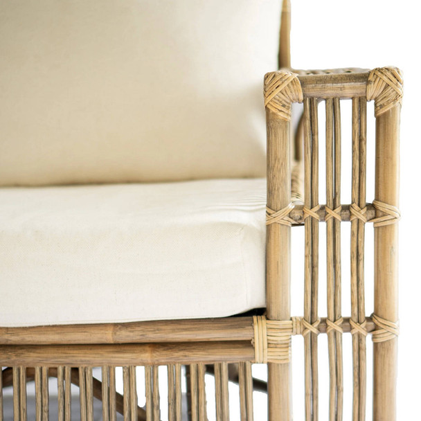 Palma Rattan Armchair - Antique Honey - Hobart, Launceston, Perth Boho Chic style Living Room furniture