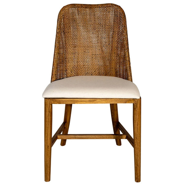 Panama Rattan Dining Chair - Mango Teak - Coastal style