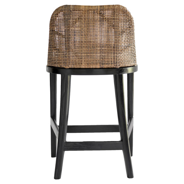 Panama Rattan Counter Stool - Pecan Brown - Melbourne, Sydney, Brisbane Coastal style Kitchen furniture
