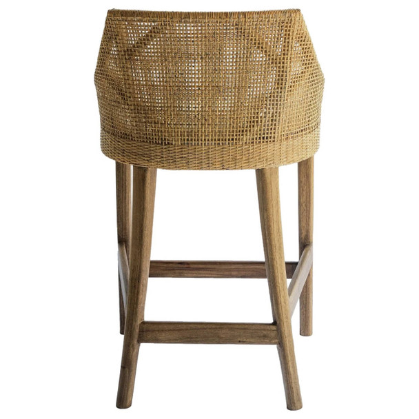 Cuban Rattan Counter Stool - Mango Teak - Melbourne, Sydney, Brisbane Coastal style Kitchen furniture