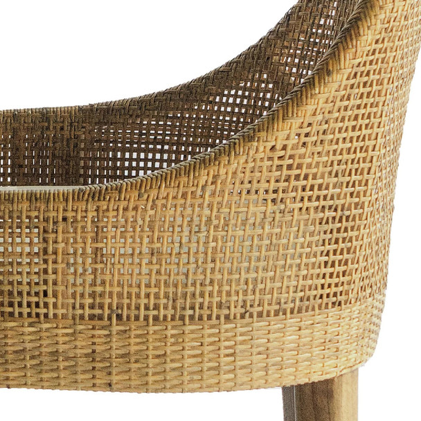 Cuban Rattan Counter Stool - Mango Teak - Sale on Coastal style Kitchen furniture