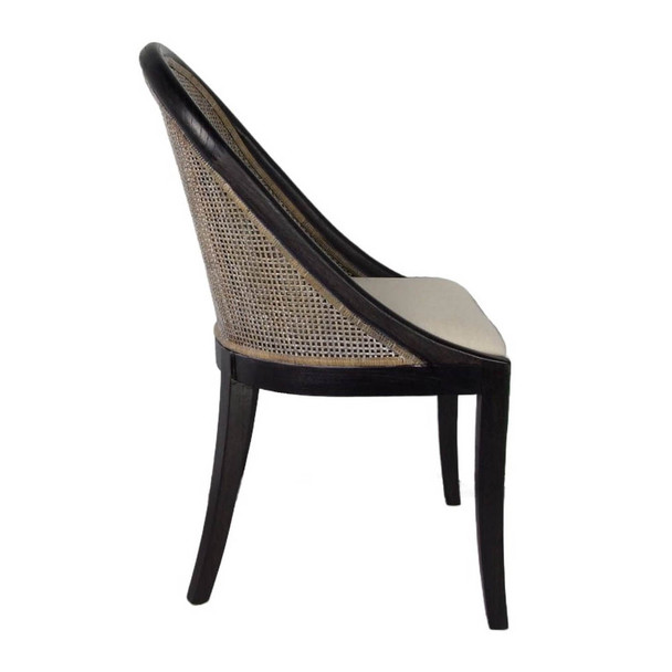 Caledonia Rattan Dining Chair - Smoke Grey GT-109SGW
