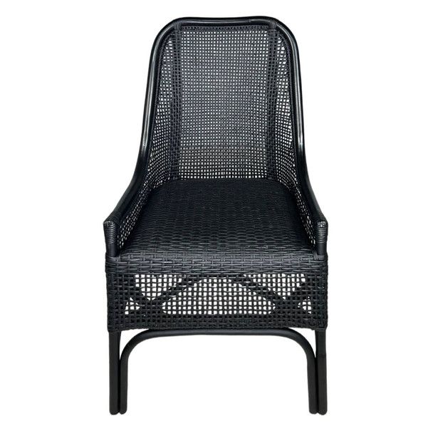 Amara Alfresco Dining Chair - Solid Black - Coastal style