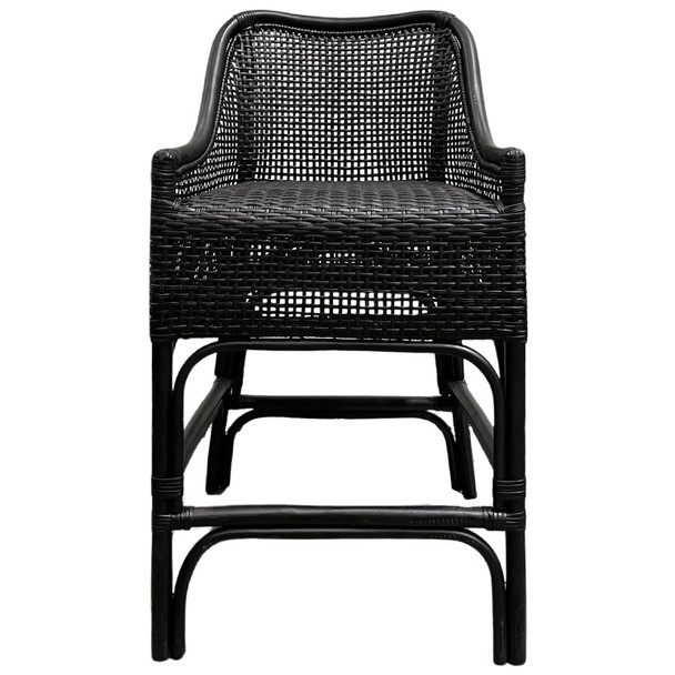 Amara Alfresco Counter Stool - Solid Black - Coastal style
