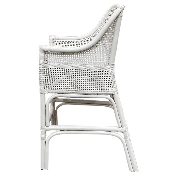 Amara Alfresco Counter Stool - Solid White - Hand made Kitchen furniture