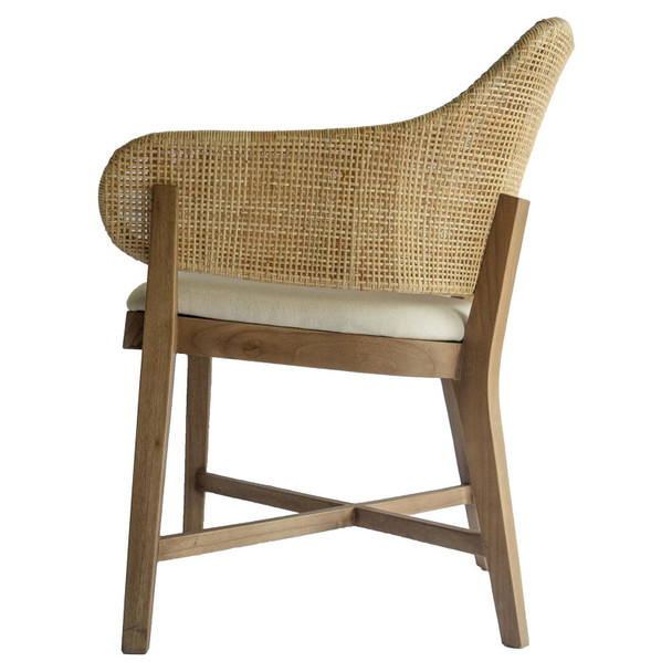 Biloxi Rattan Dining Chair - Natural - Hand made Dining Room furniture