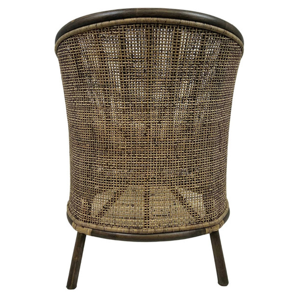 Cayman Rattan Tub Chair - Black Shadow - Melbourne, Sydney, Brisbane Boho Chic style Living Room furniture