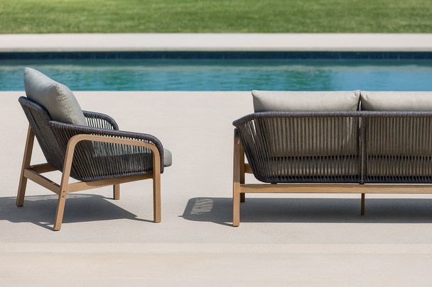 Acacia Outdoor Armchair Outdoor Furniture - MF-1002A