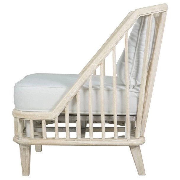 Solaro Lounge Chair - Whitewash - Hand made Living Room furniture