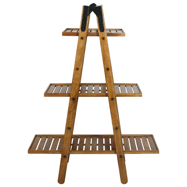 Avida Folding Ladder Shelf - 150cm Rustic - Countryside style