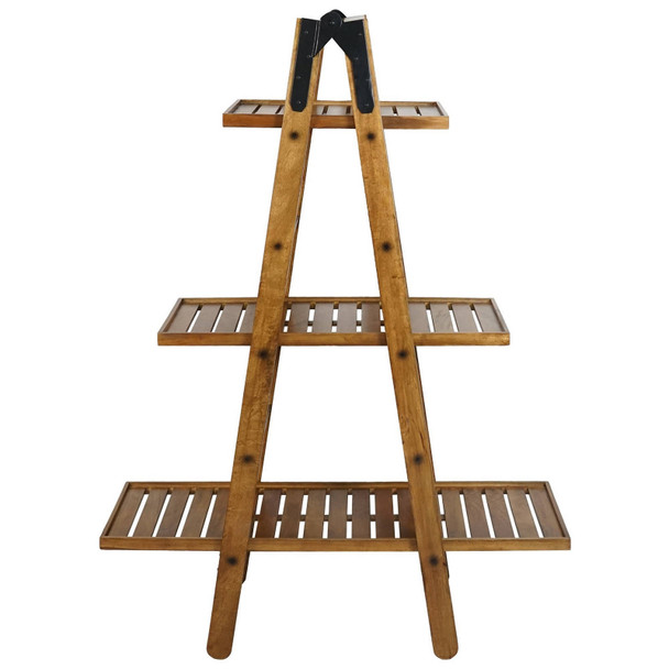 Avida Folding Ladder Shelf - 180cm Rustic - Countryside style