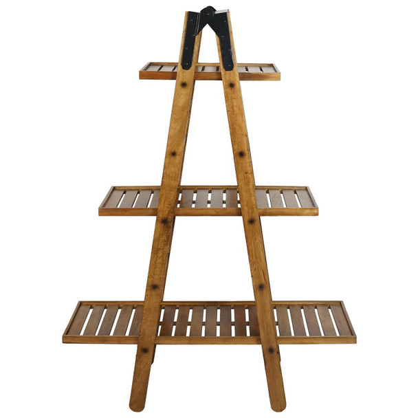 Avida Folding Ladder Shelf - 180cm Rustic - Countryside style