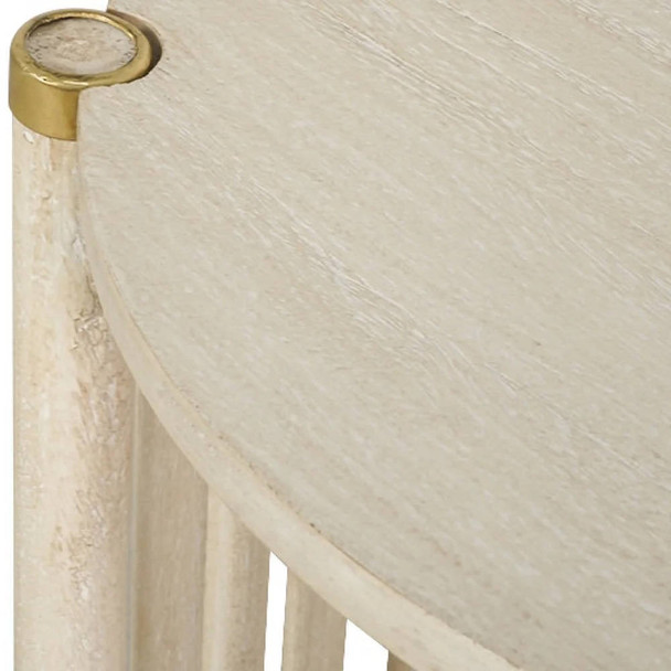 Solaro Retro Side Table - Whitewash - Melbourne, Sydney, Brisbane Mid-Century Modern style Living Room furniture