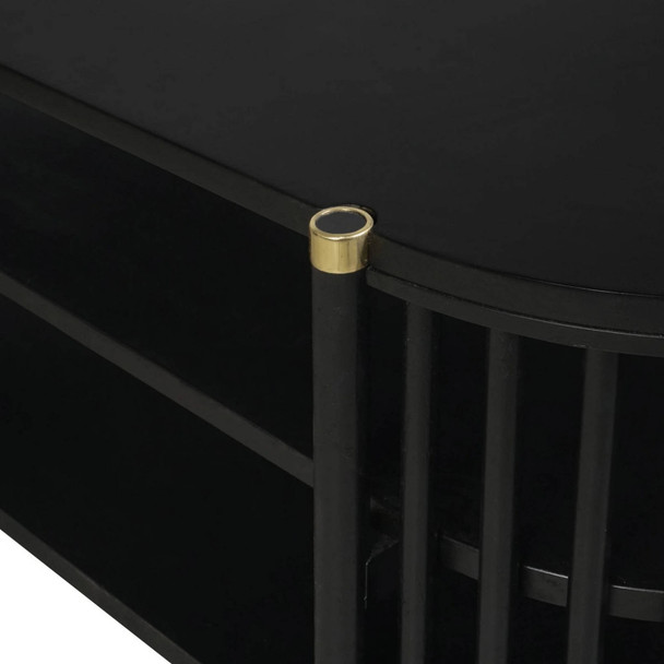Solaro Retro TV Unit - Black - Hobart, Launceston, Perth Mid-Century Modern style Living Room furniture