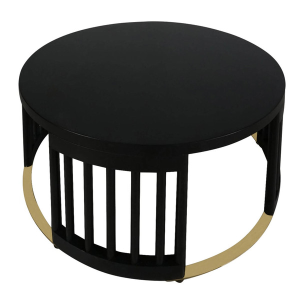 Solaro Retro Coffee Table - Black - Hand made Living Room furniture