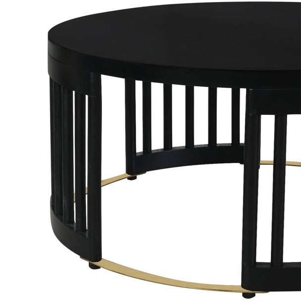 Solaro Retro Coffee Table - Black - Melbourne, Sydney, Brisbane Mid-Century Modern style Living Room furniture