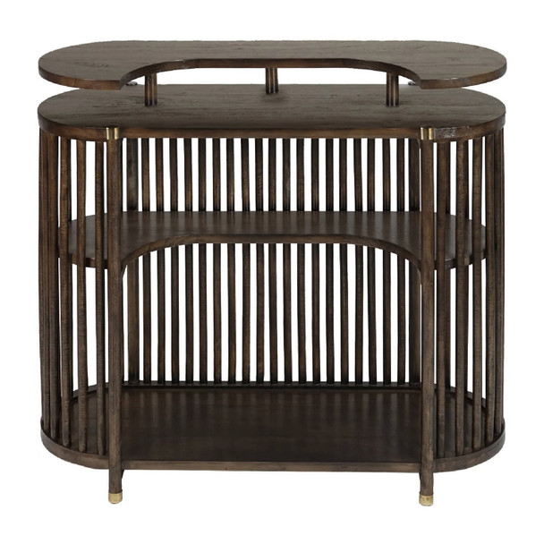 Solaro Retro Bar - Walnut - Mid-Century Modern style