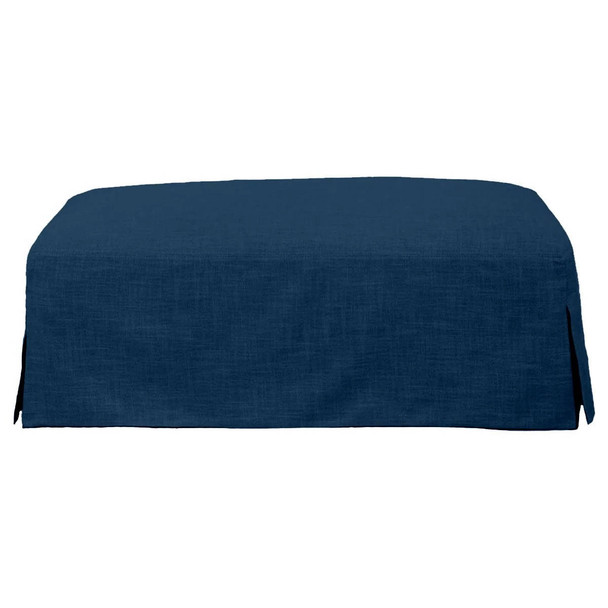 Exeter Ottoman - Navy - Contemporary style