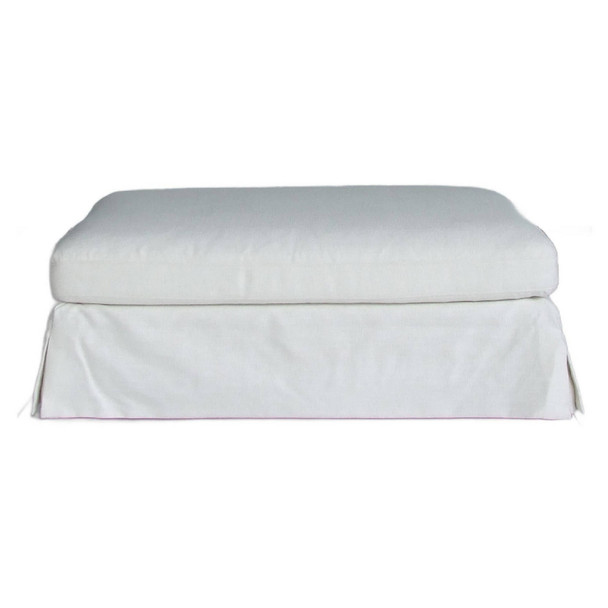 Bennet Ottoman - Sugar - Contemporary style