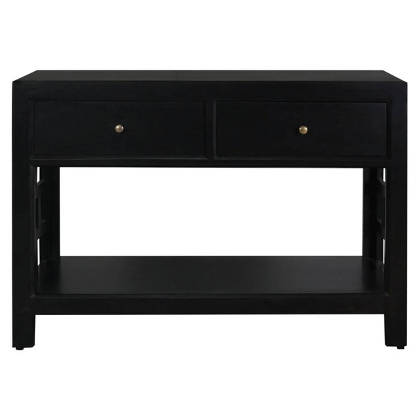 Callan 2 Drawer Console - Black Living Room Furniture - T-0005BLACK