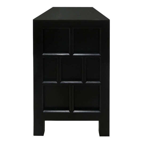 Callan 9 Drawer Chest - Black - Hand made Bedroom furniture