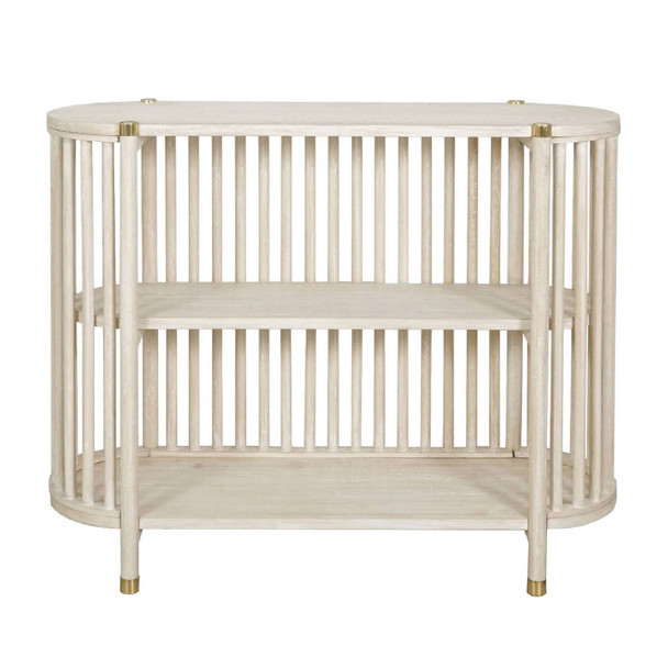 Solaro Console Table - Whitewash - Mid-Century Modern style