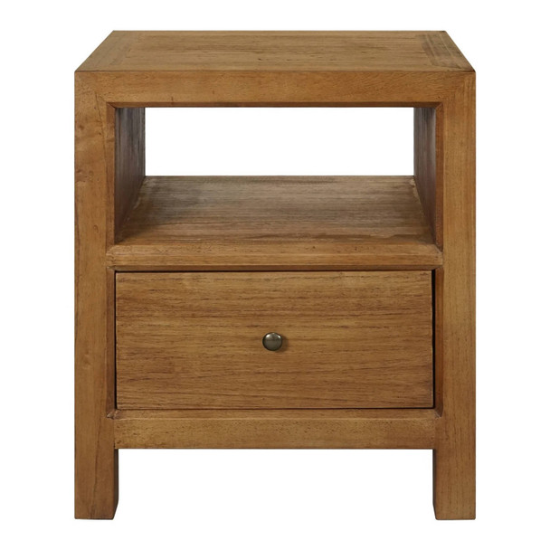 Callan Bedside Table - Mindi Brown - Contemporary style