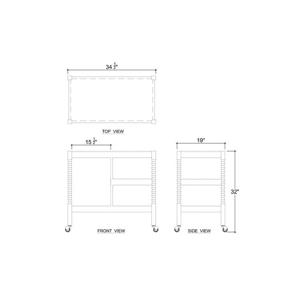 Ligna Bar Cart - Melbourne, Sydney, Brisbane Boho Luxe style Kitchen furniture