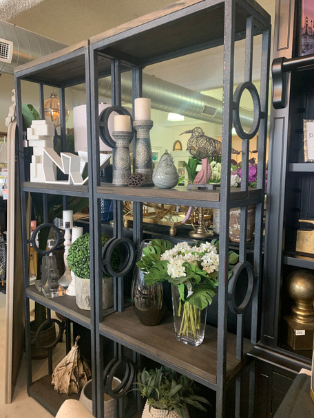Urban Bookcase 1 Column - Antique Black / Jojo Bean - Solid Timber Industrial style Living Room furniture