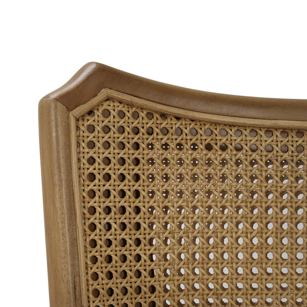 Linea Dining Chair w/ Rattan Back - Any Colour